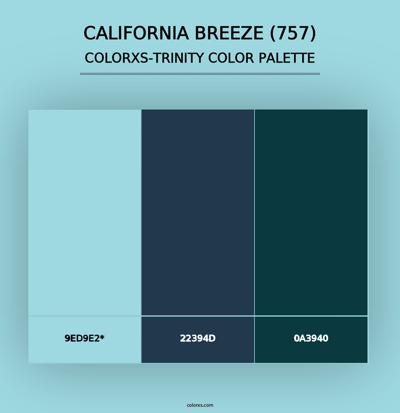 California Breeze (757) - Colorxs Trinity Palette