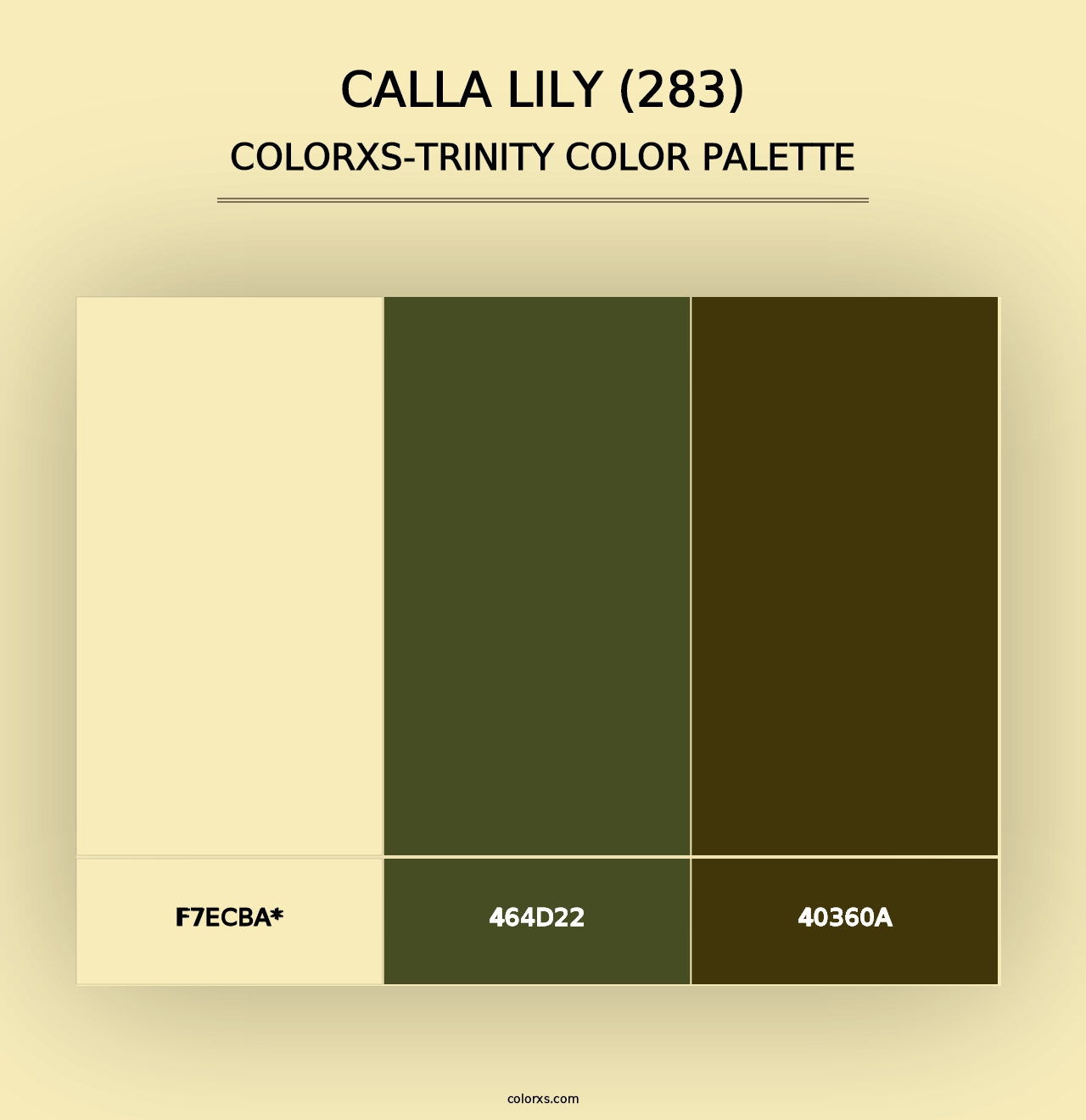 Calla Lily (283) - Colorxs Trinity Palette