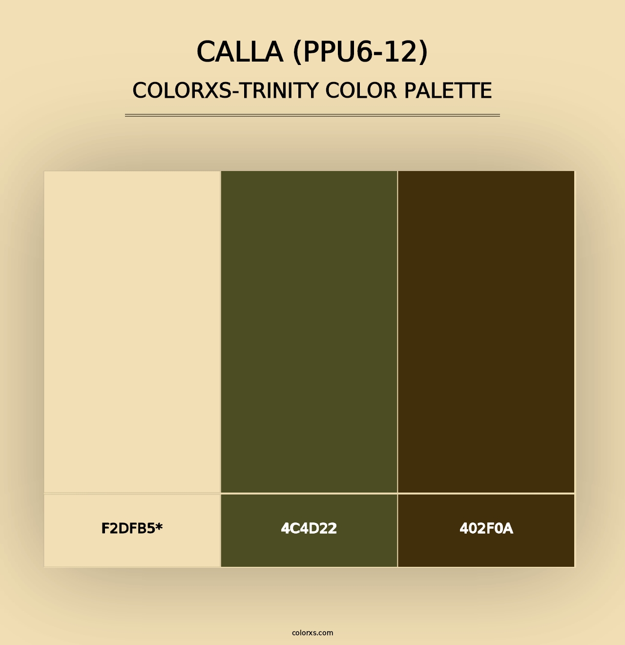 Calla (PPU6-12) - Colorxs Trinity Palette