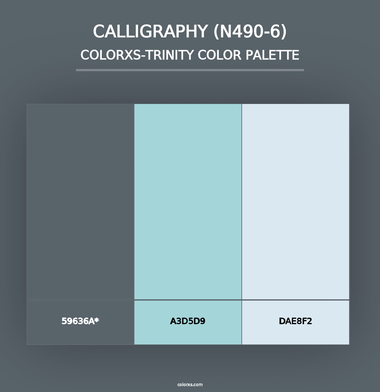 Calligraphy (N490-6) - Colorxs Trinity Palette