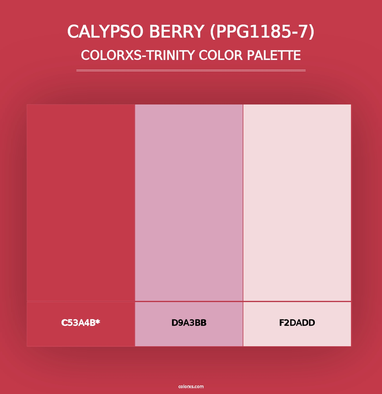 Calypso Berry (PPG1185-7) - Colorxs Trinity Palette