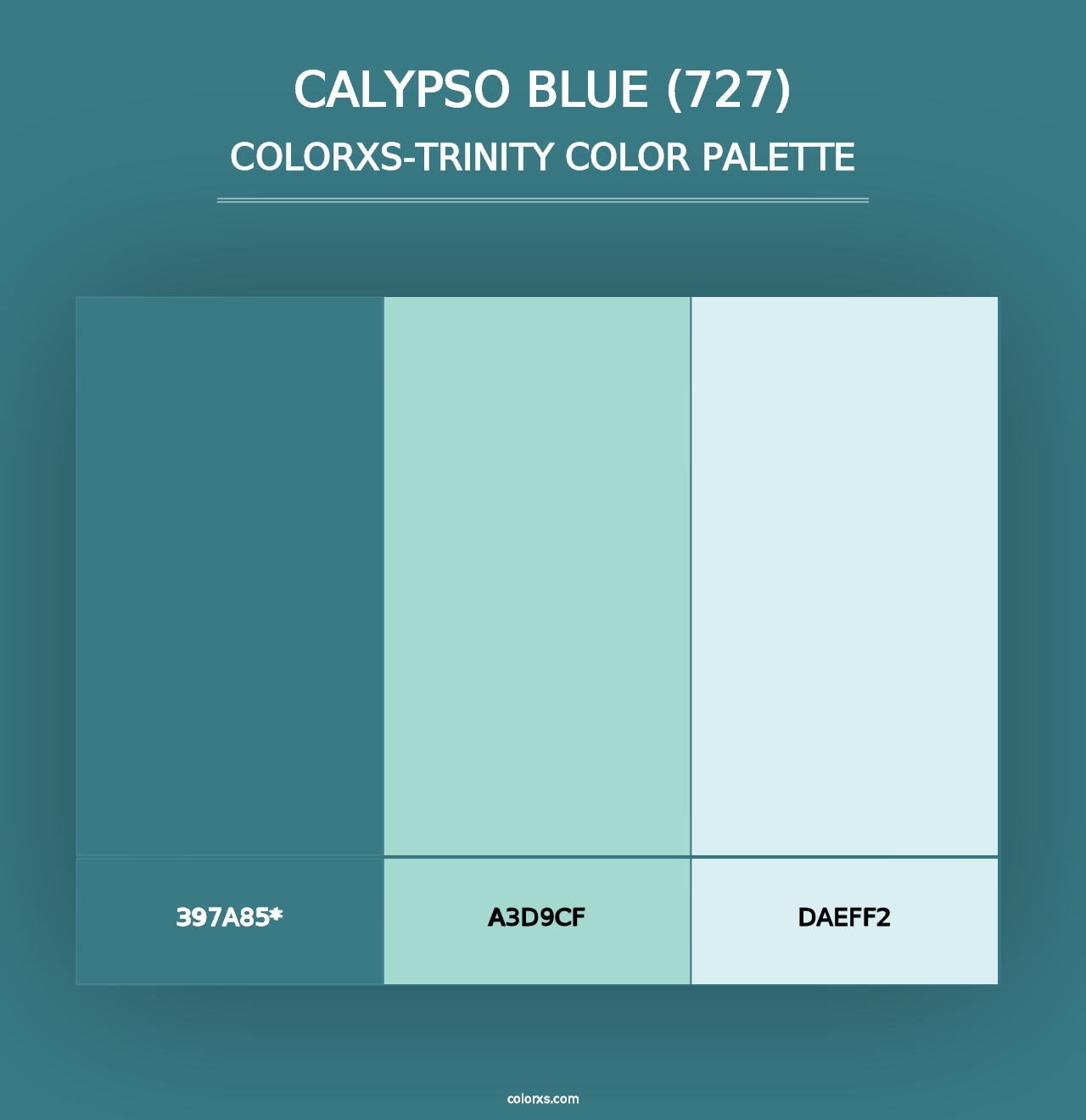 Calypso Blue (727) - Colorxs Trinity Palette