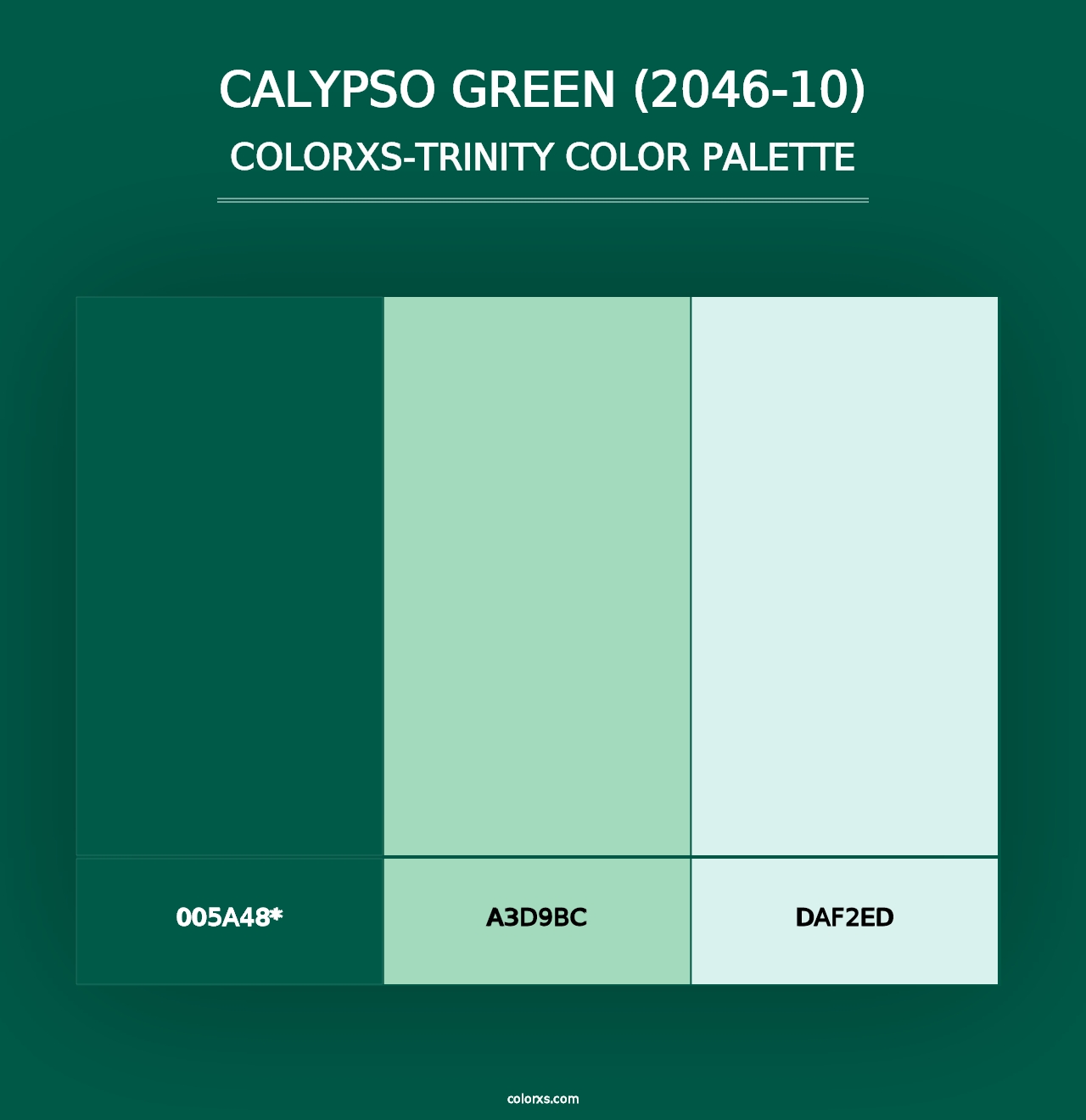 Calypso Green (2046-10) - Colorxs Trinity Palette