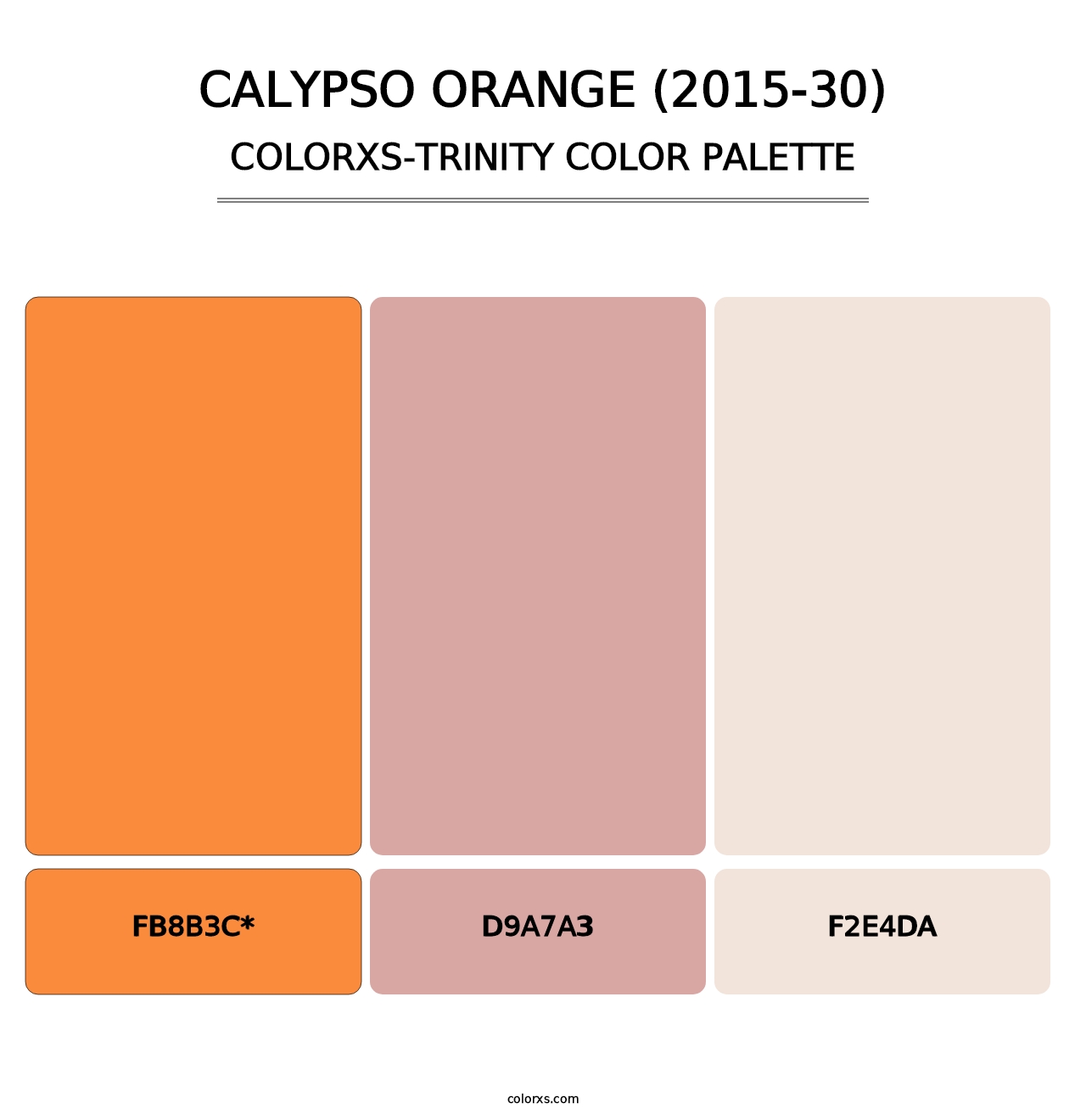 Calypso Orange (2015-30) - Colorxs Trinity Palette