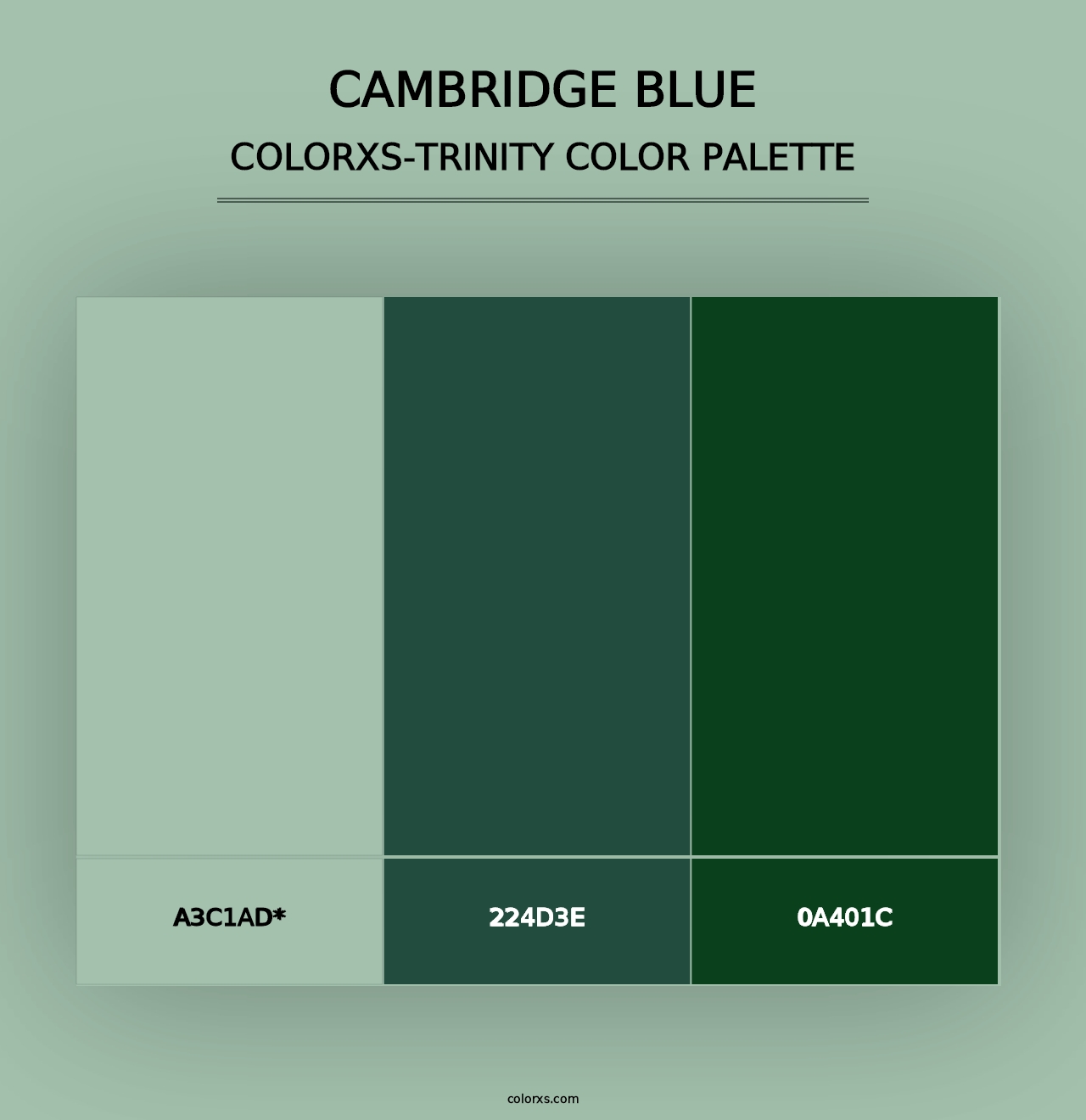 Cambridge Blue - Colorxs Trinity Palette