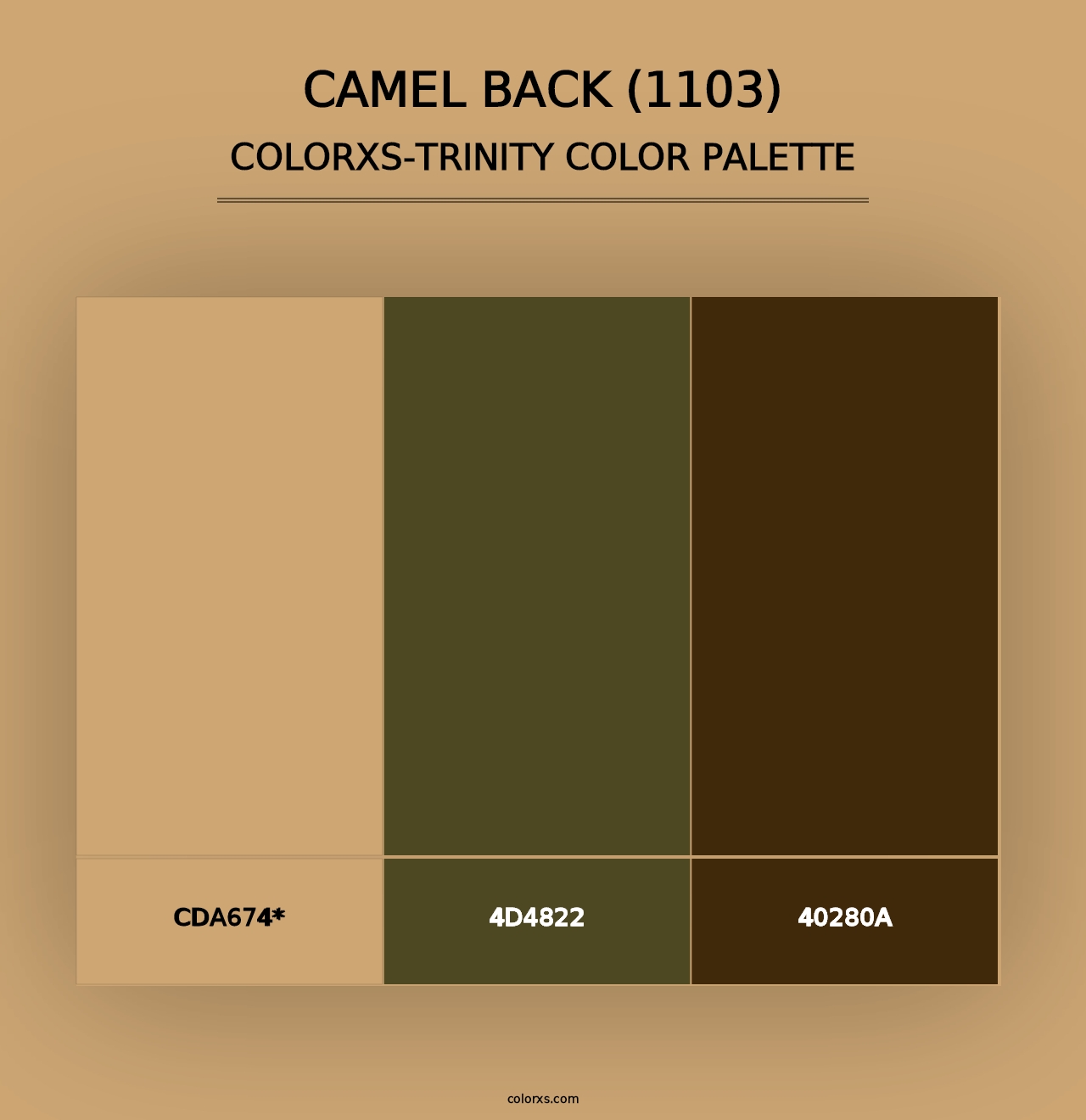 Camel Back (1103) - Colorxs Trinity Palette