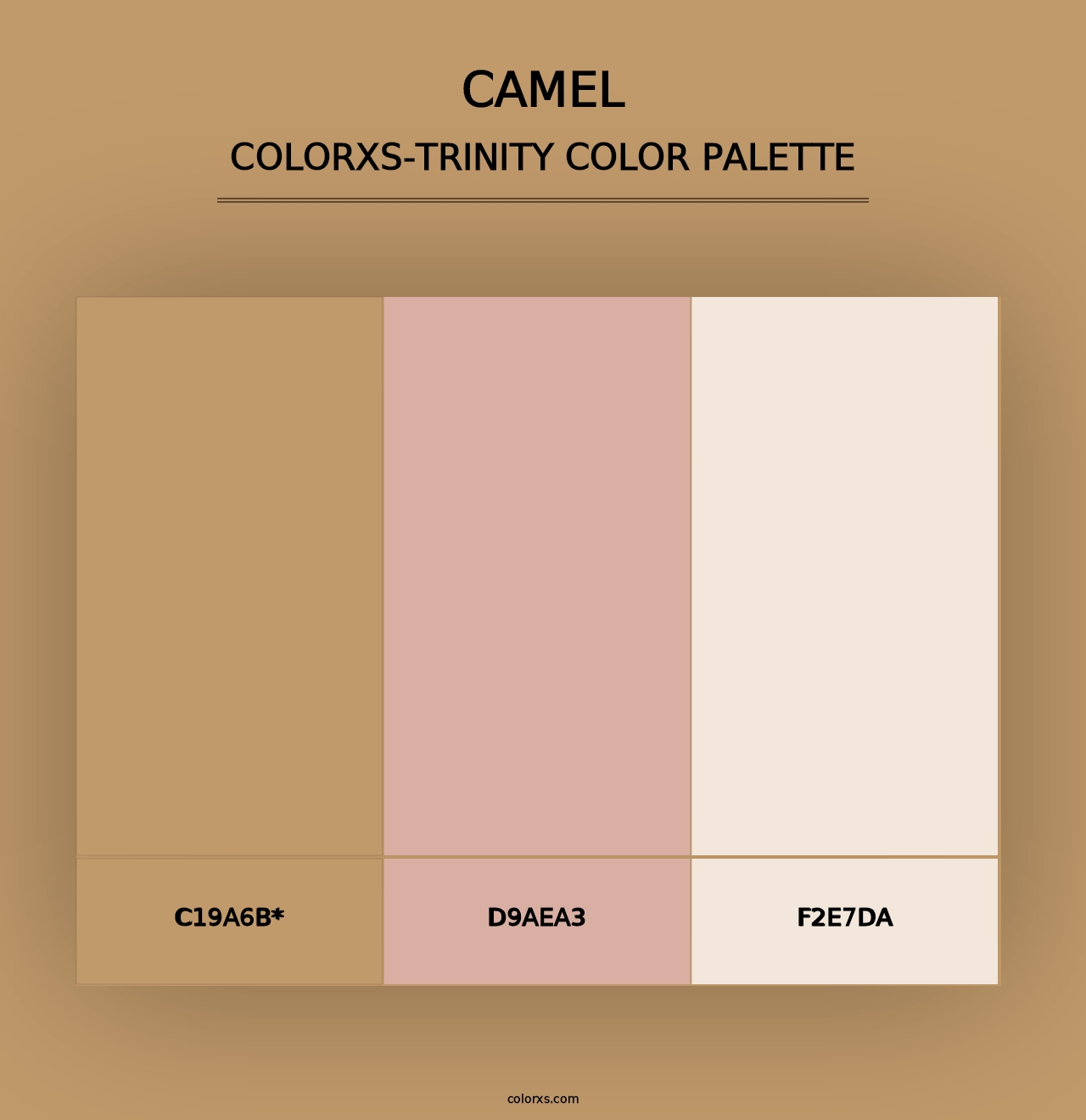 Camel - Colorxs Trinity Palette