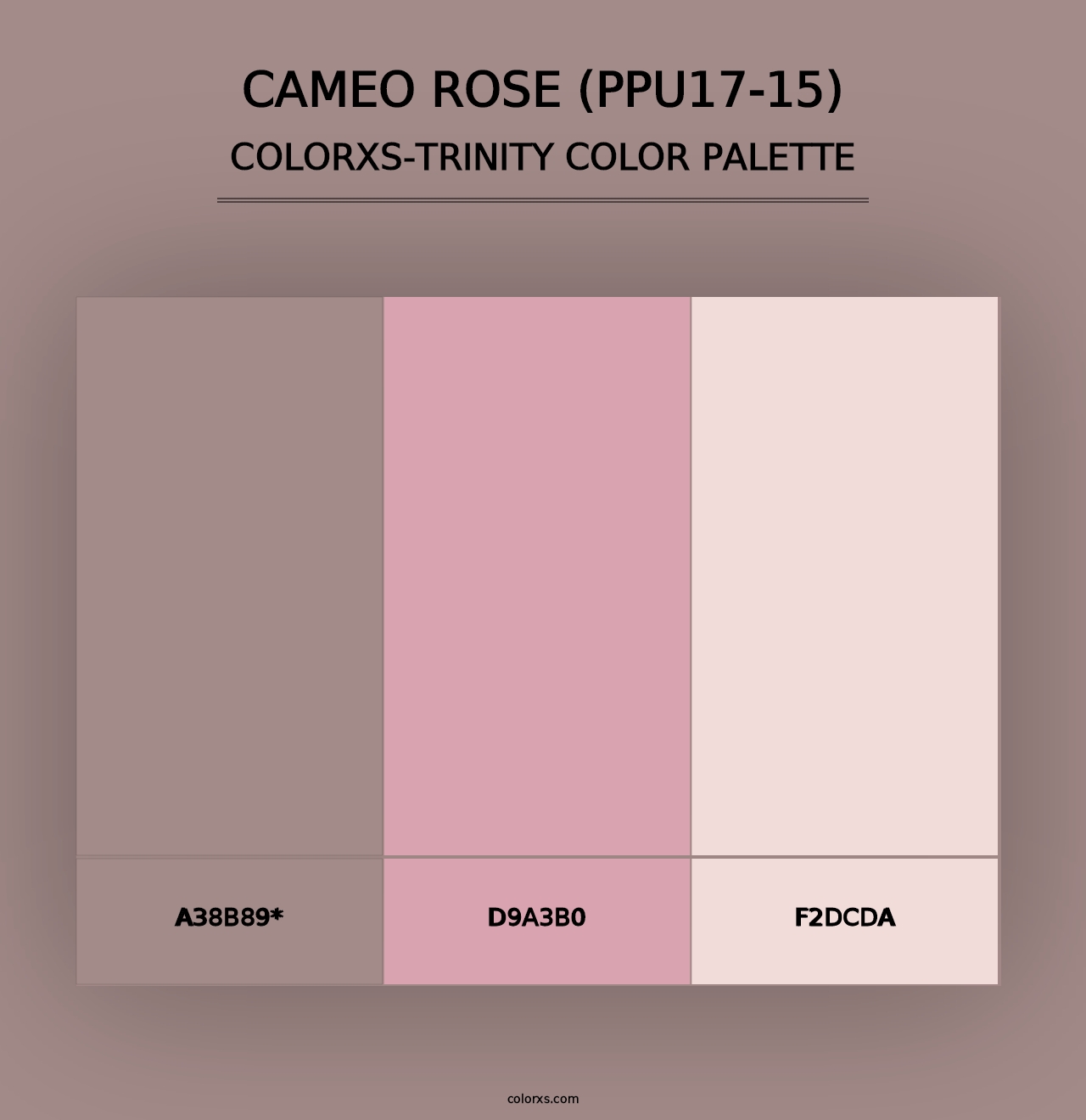 Cameo Rose (PPU17-15) - Colorxs Trinity Palette