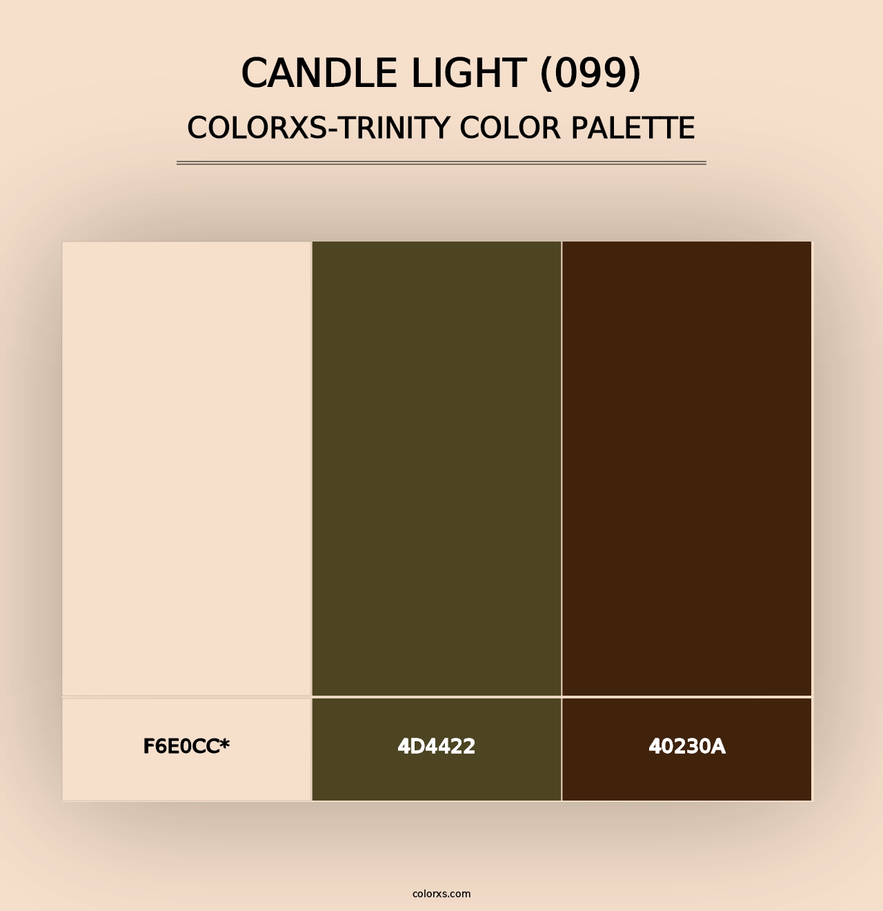 Candle Light (099) - Colorxs Trinity Palette