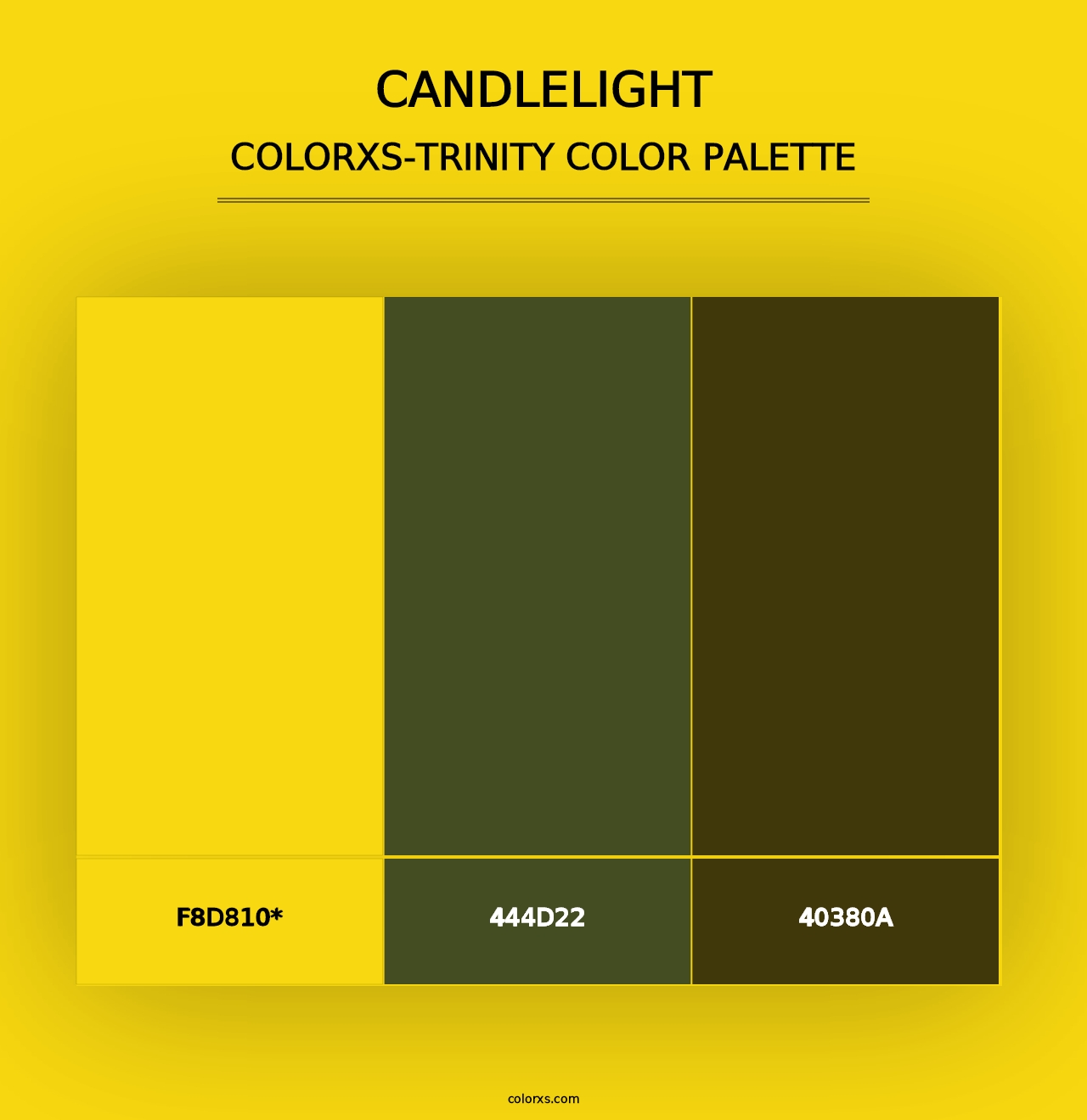 Candlelight - Colorxs Trinity Palette