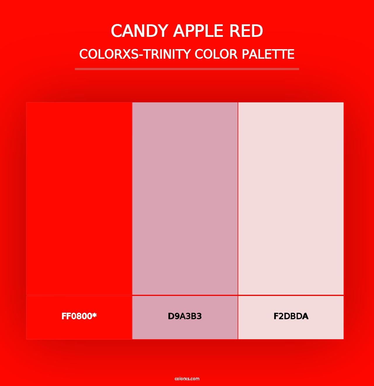 Candy Apple Red - Colorxs Trinity Palette