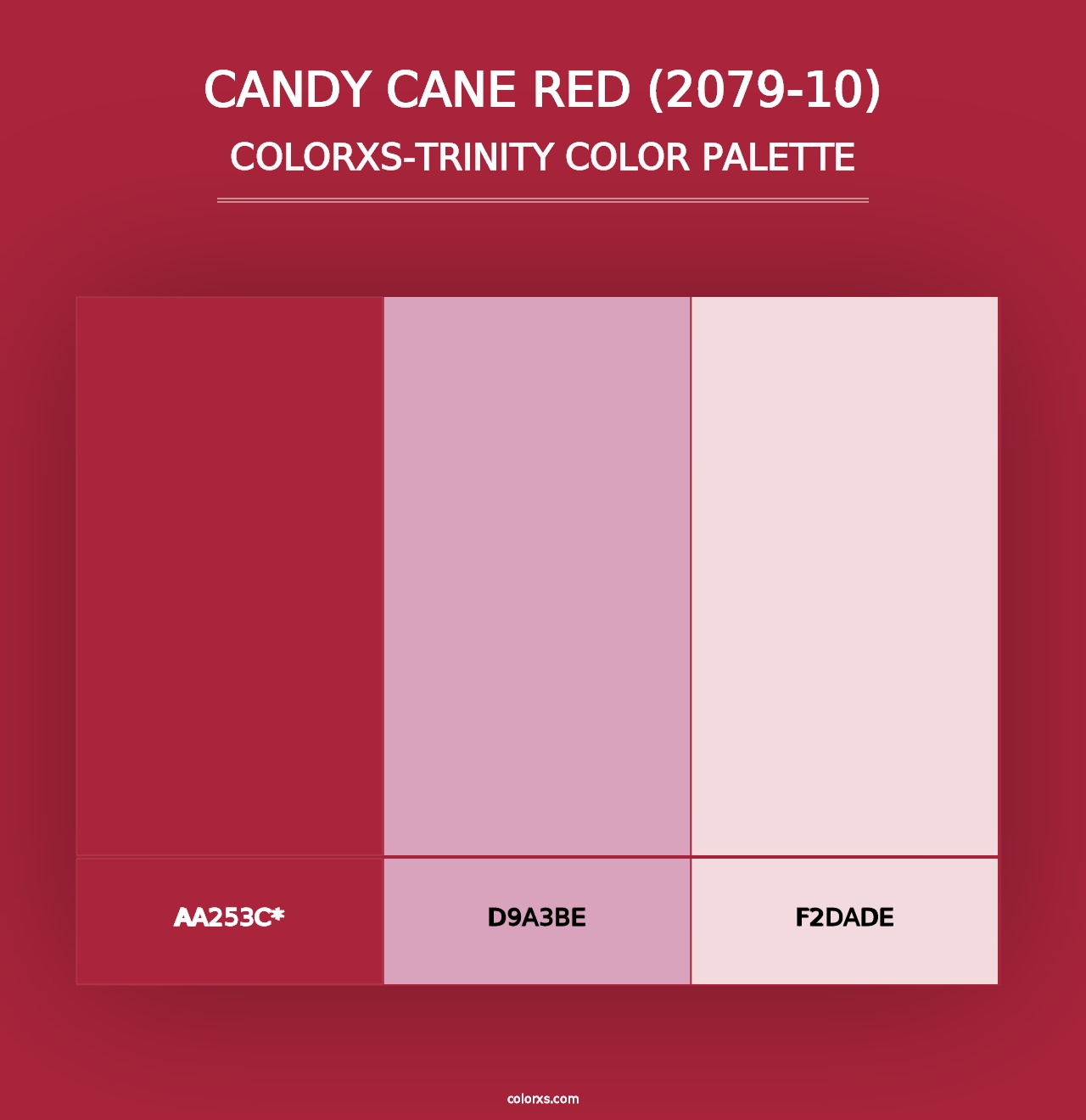 Candy Cane Red (2079-10) - Colorxs Trinity Palette