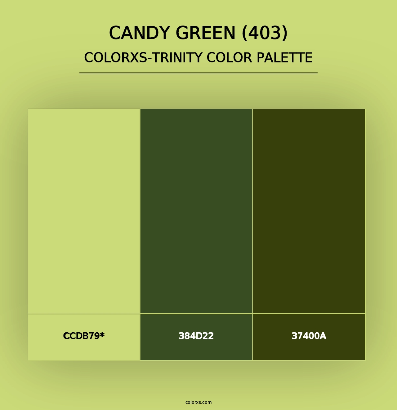 Candy Green (403) - Colorxs Trinity Palette