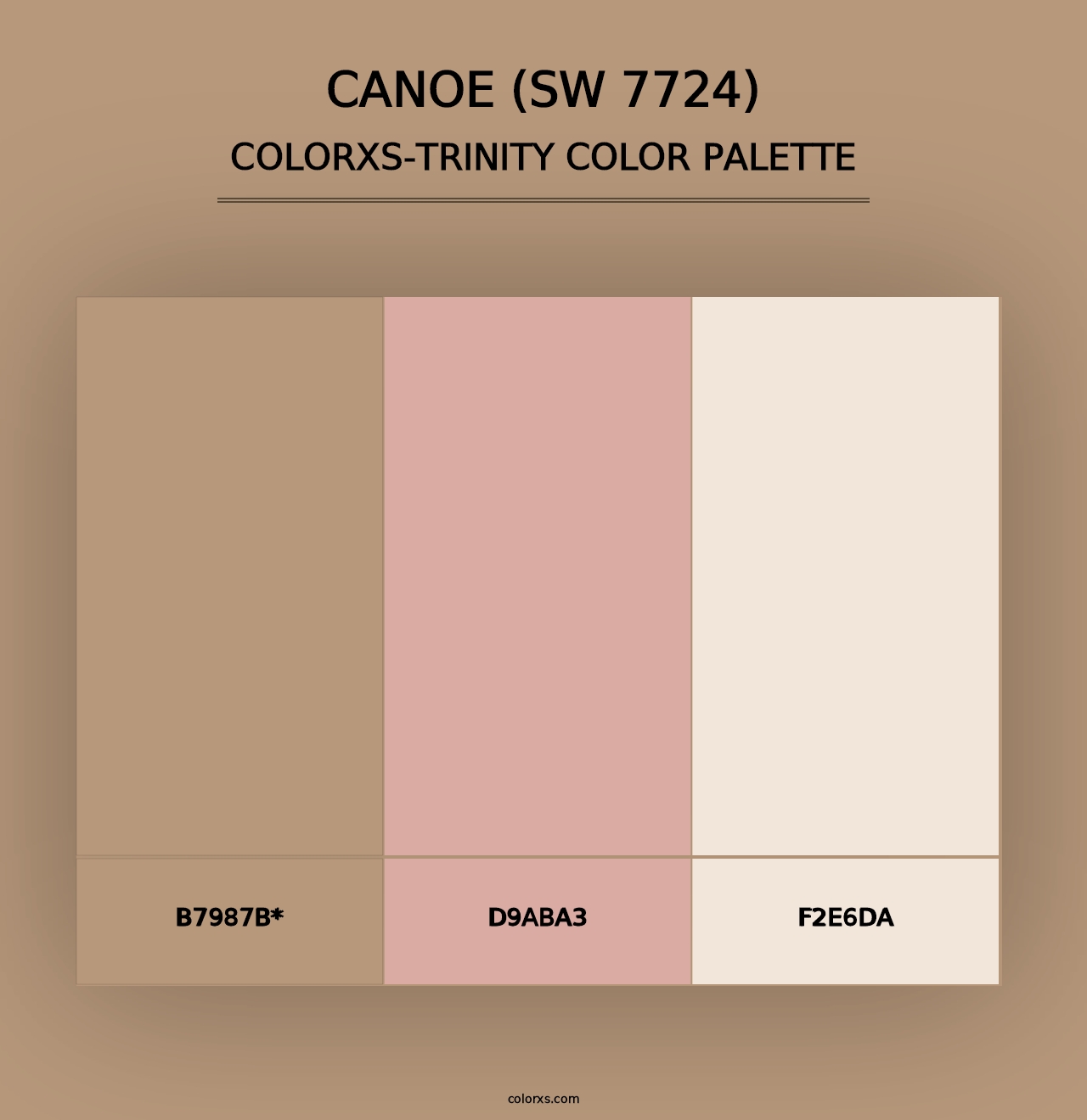 Canoe (SW 7724) - Colorxs Trinity Palette