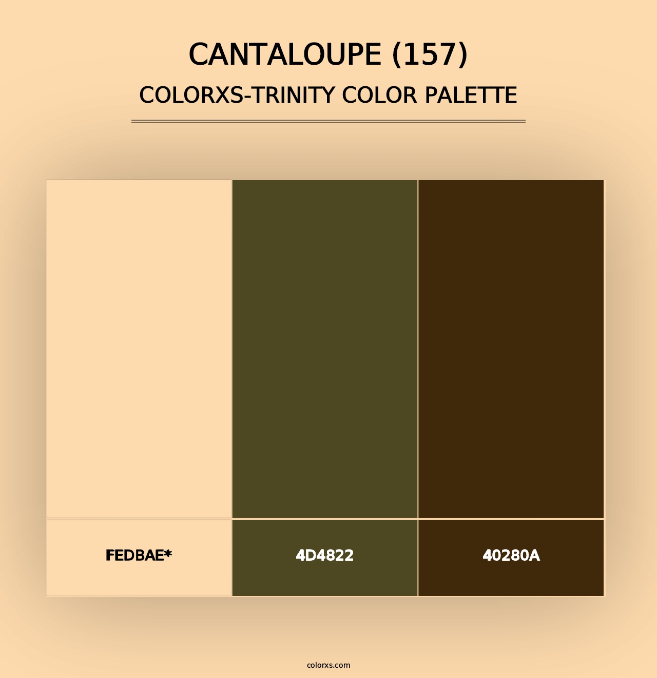 Cantaloupe (157) - Colorxs Trinity Palette