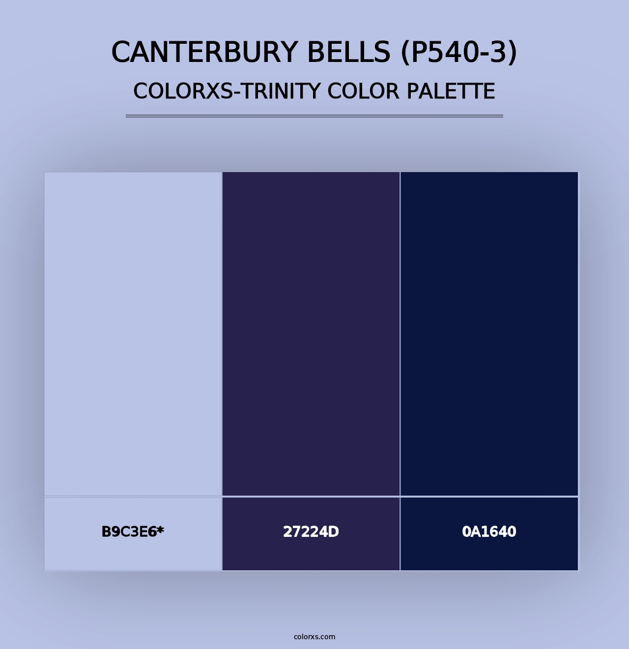 Canterbury Bells (P540-3) - Colorxs Trinity Palette