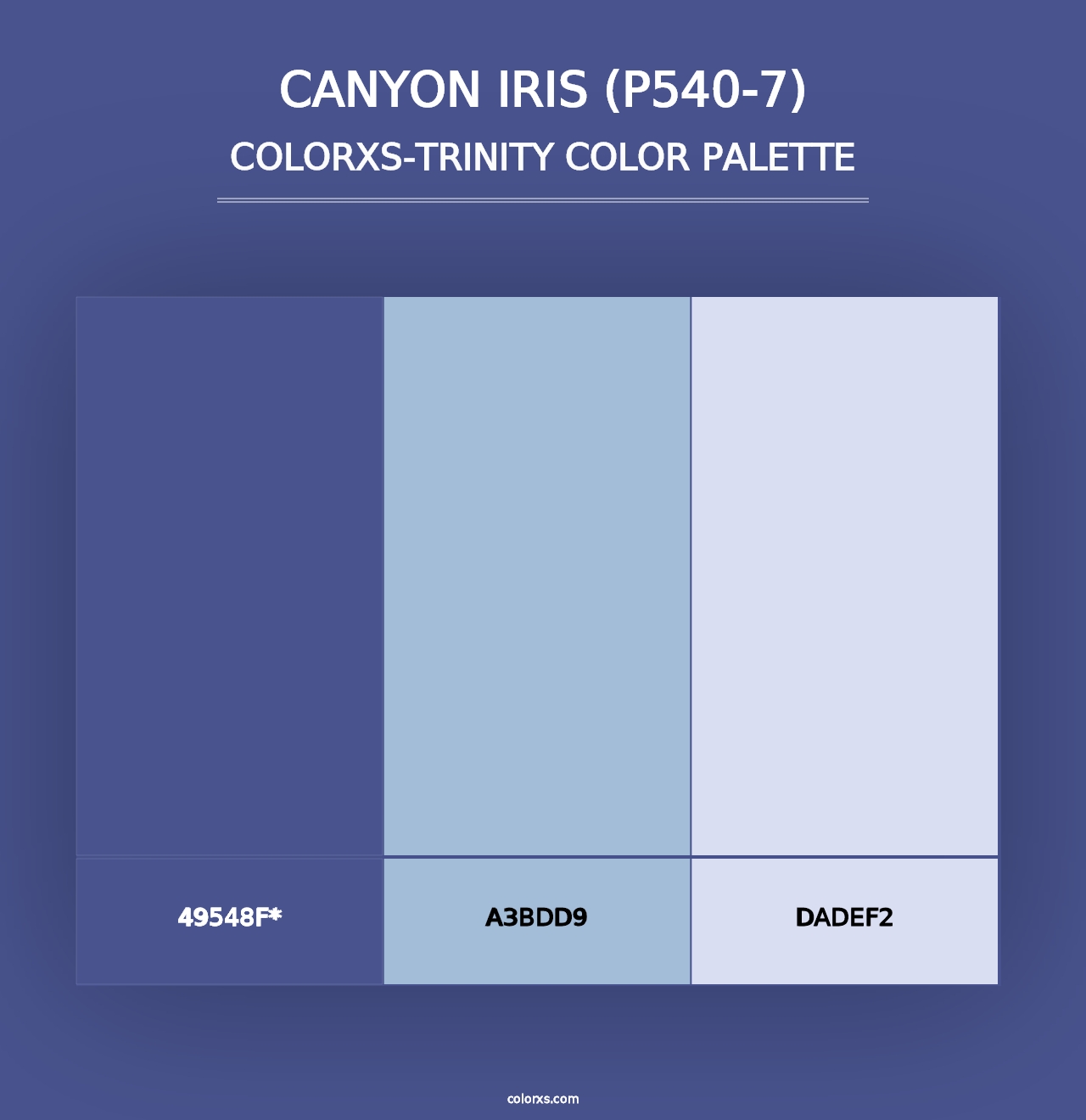 Canyon Iris (P540-7) - Colorxs Trinity Palette