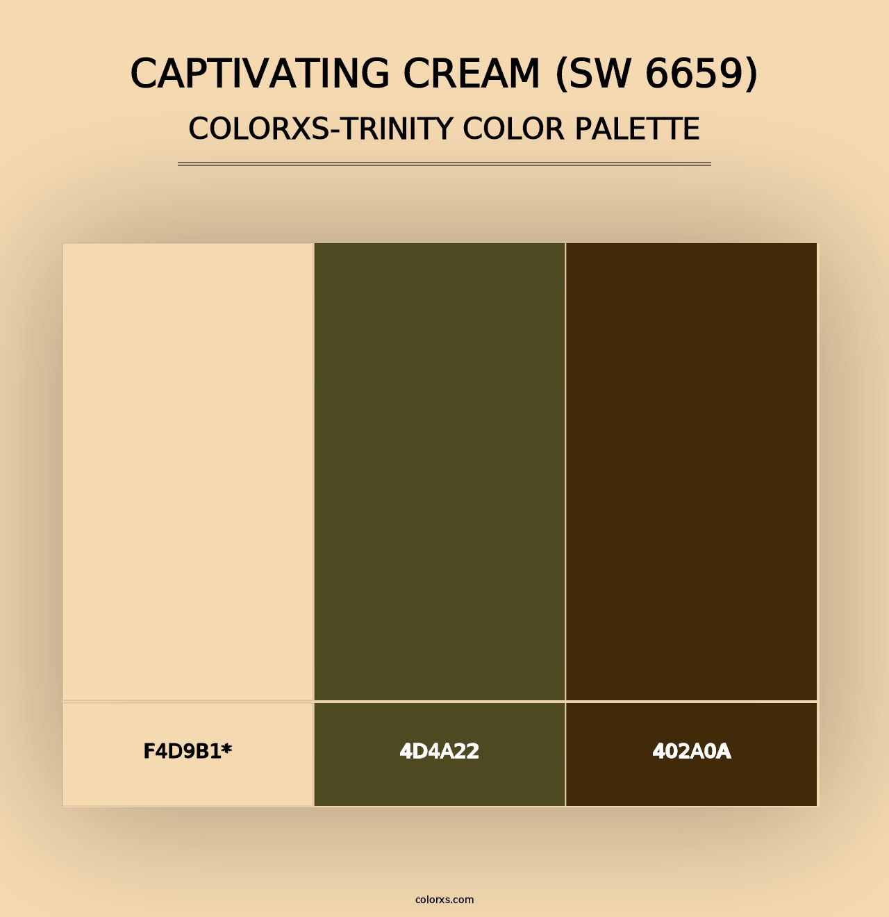 Captivating Cream (SW 6659) - Colorxs Trinity Palette