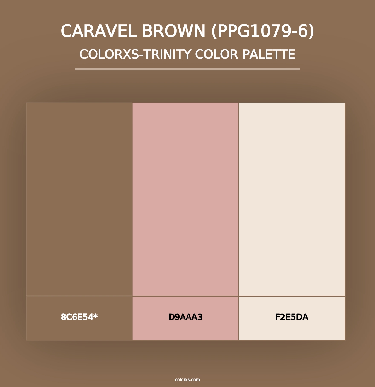 Caravel Brown (PPG1079-6) - Colorxs Trinity Palette