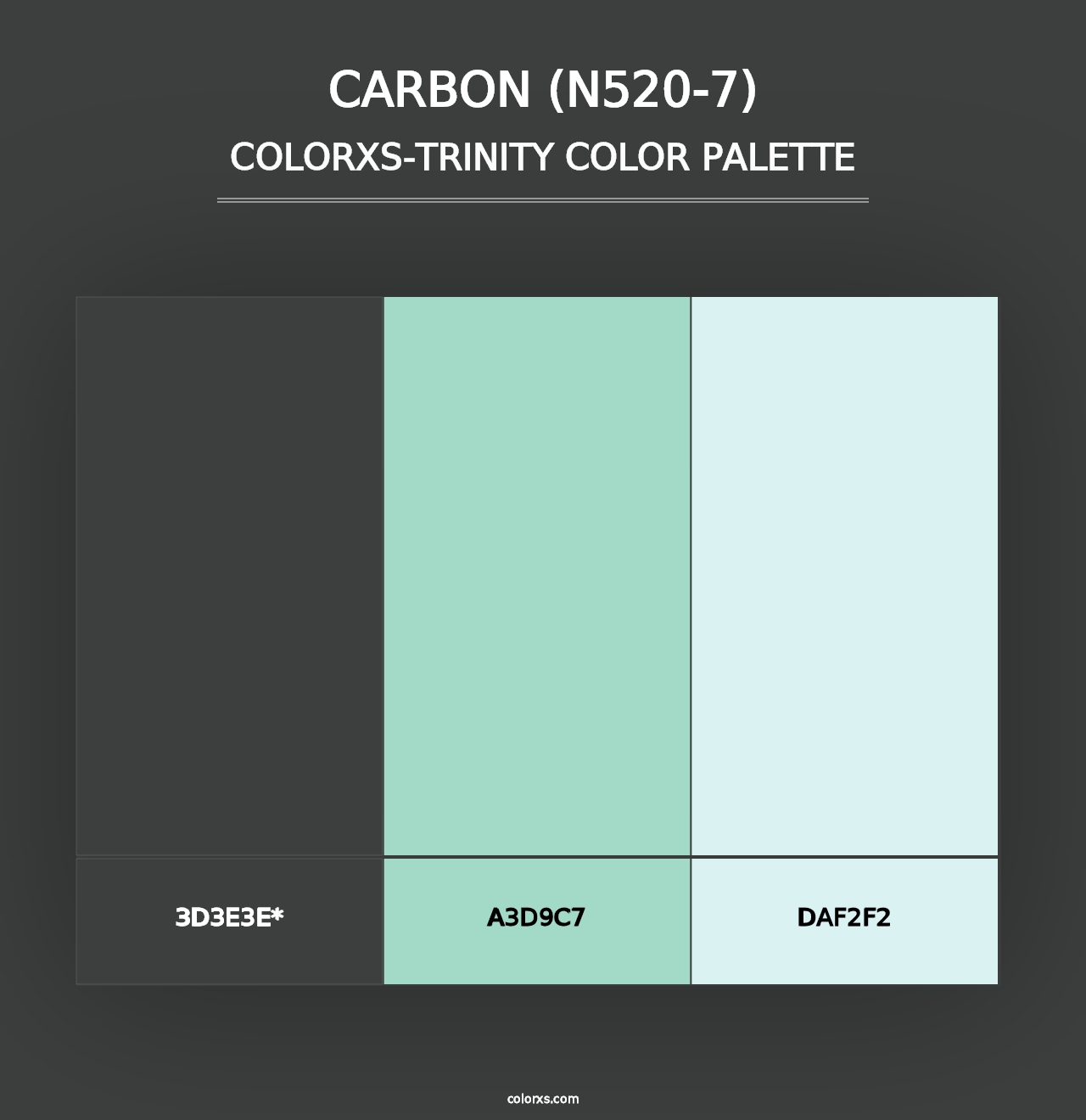 Carbon (N520-7) - Colorxs Trinity Palette