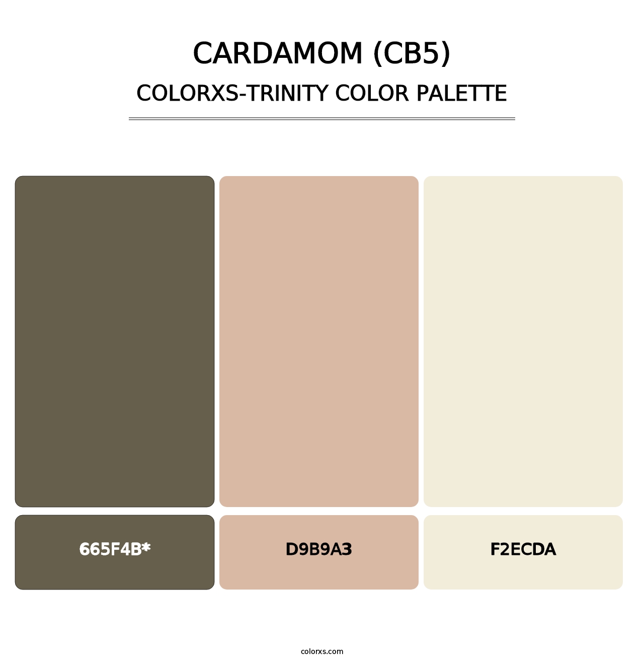 Cardamom (CB5) - Colorxs Trinity Palette