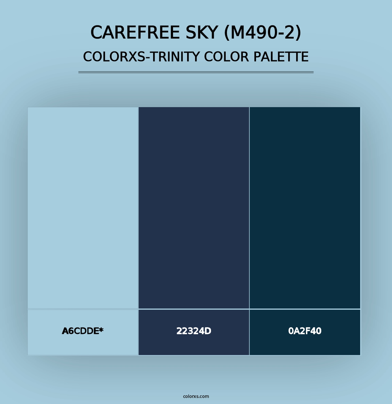 Carefree Sky (M490-2) - Colorxs Trinity Palette