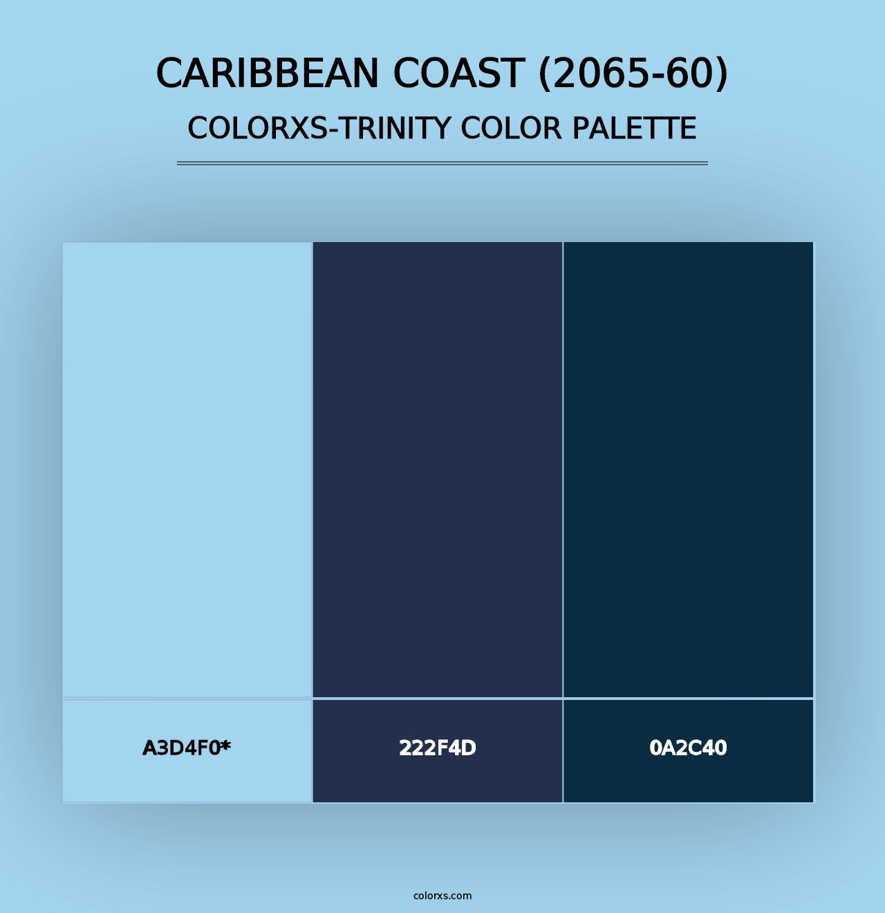 Caribbean Coast (2065-60) - Colorxs Trinity Palette