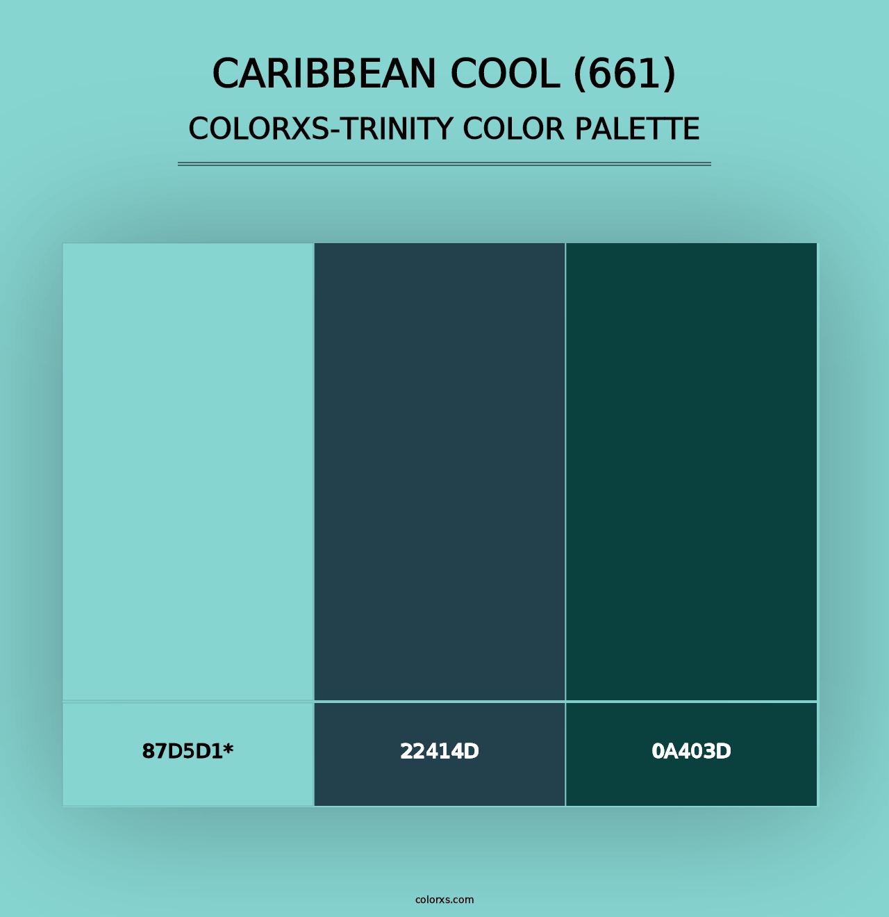 Caribbean Cool (661) - Colorxs Trinity Palette