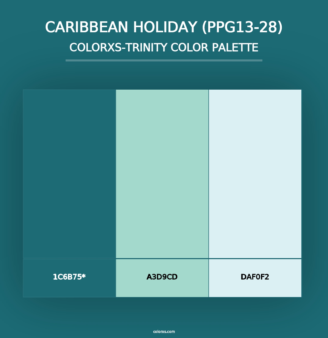 Caribbean Holiday (PPG13-28) - Colorxs Trinity Palette