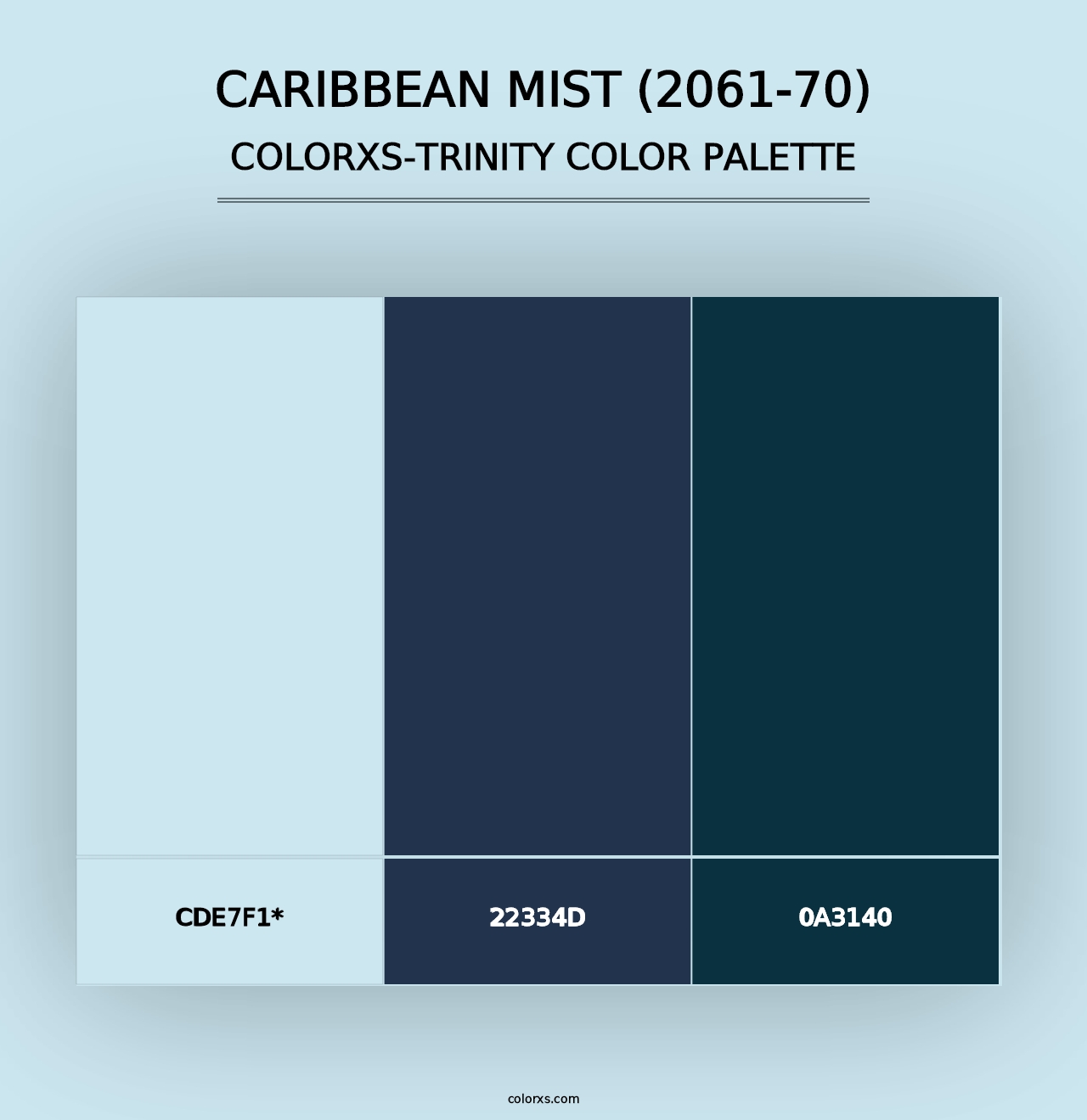 Caribbean Mist (2061-70) - Colorxs Trinity Palette