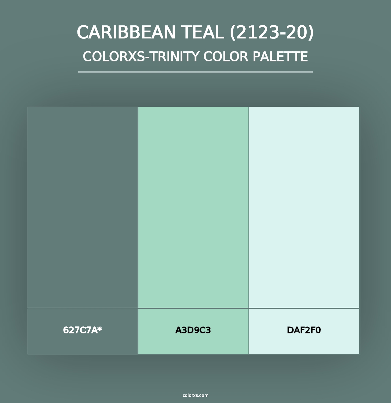 Caribbean Teal (2123-20) - Colorxs Trinity Palette