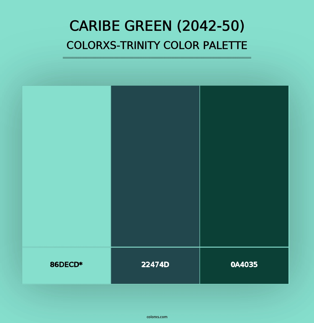 Caribe Green (2042-50) - Colorxs Trinity Palette