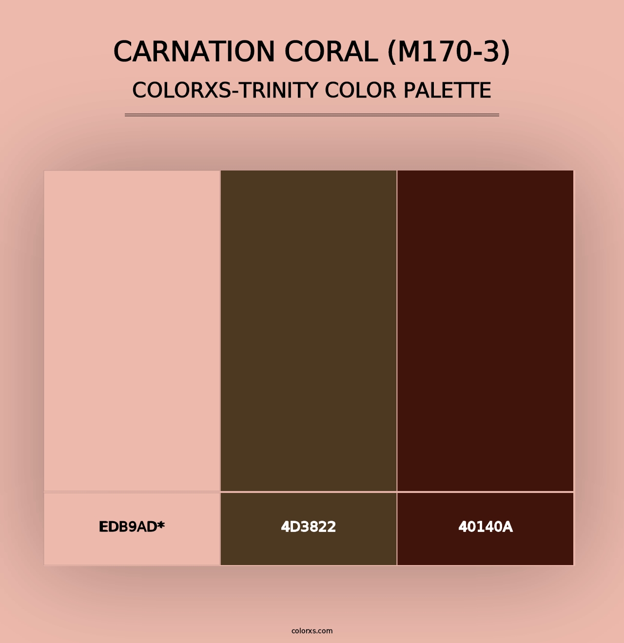 Carnation Coral (M170-3) - Colorxs Trinity Palette