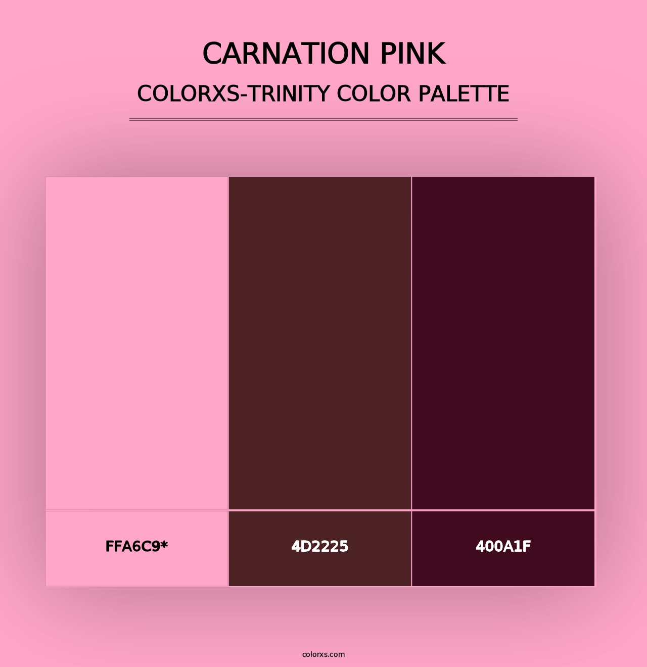 Carnation Pink - Colorxs Trinity Palette