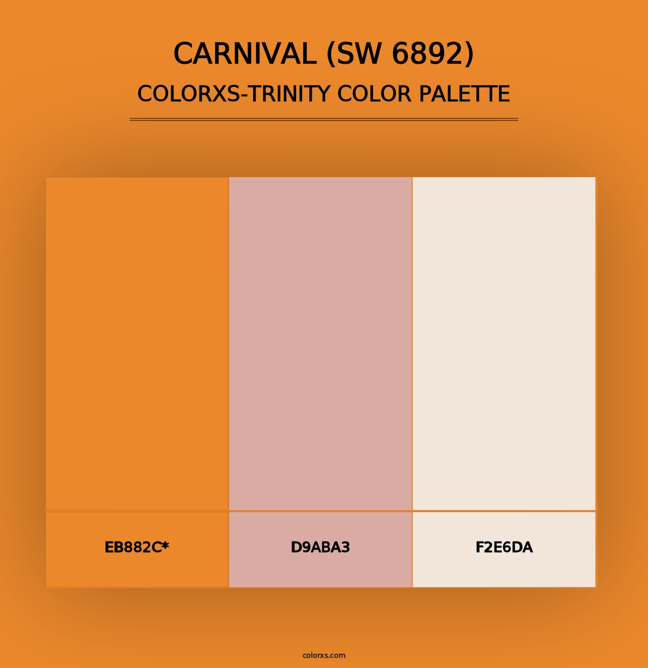 Carnival (SW 6892) - Colorxs Trinity Palette