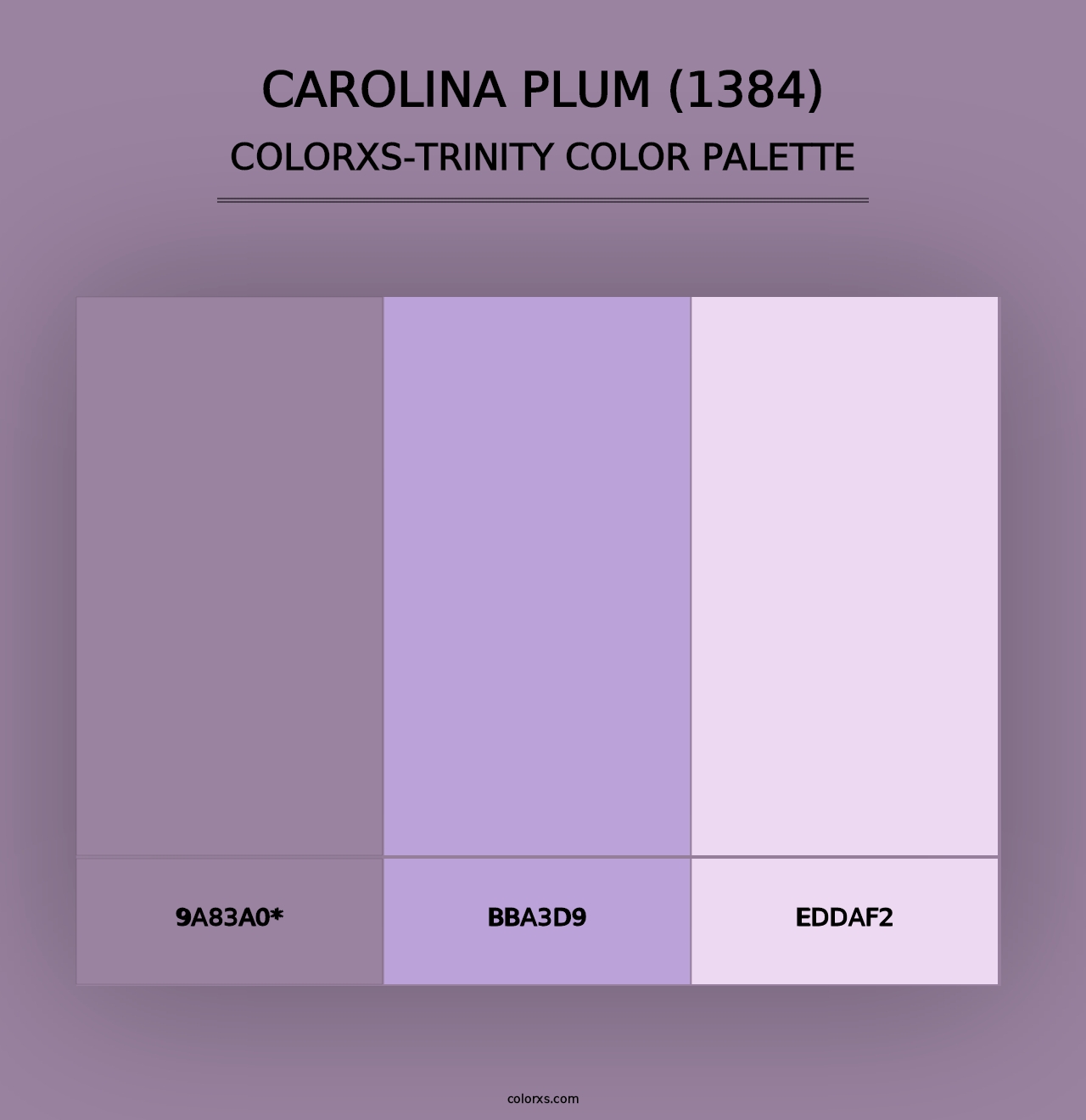 Carolina Plum (1384) - Colorxs Trinity Palette