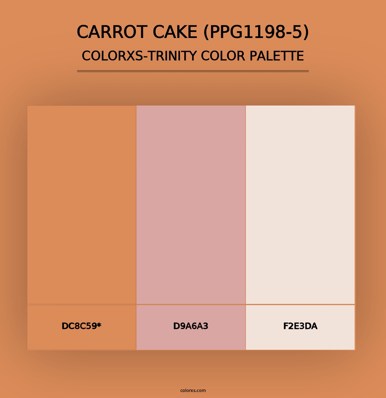 Carrot Cake (PPG1198-5) - Colorxs Trinity Palette