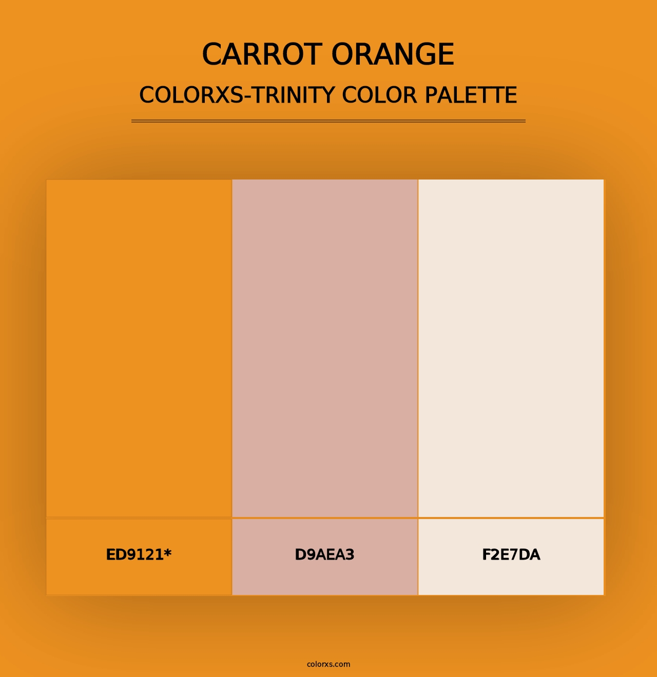 Carrot Orange - Colorxs Trinity Palette