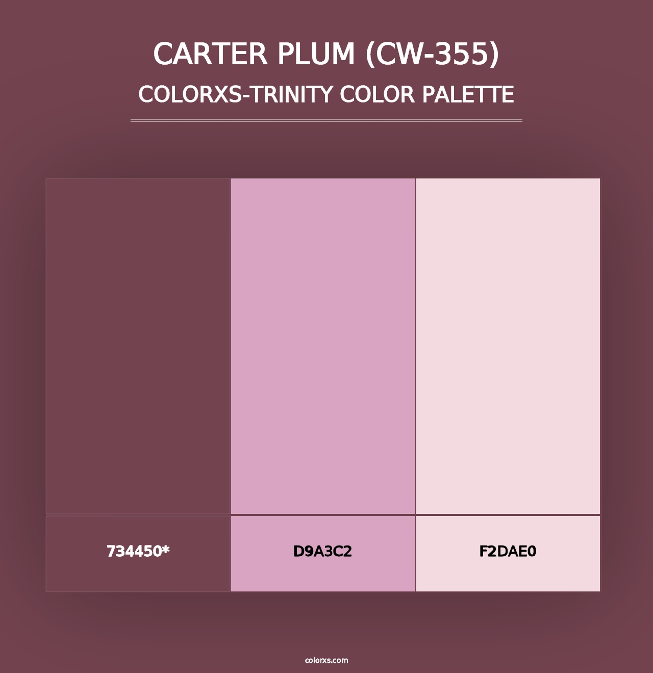 Carter Plum (CW-355) - Colorxs Trinity Palette