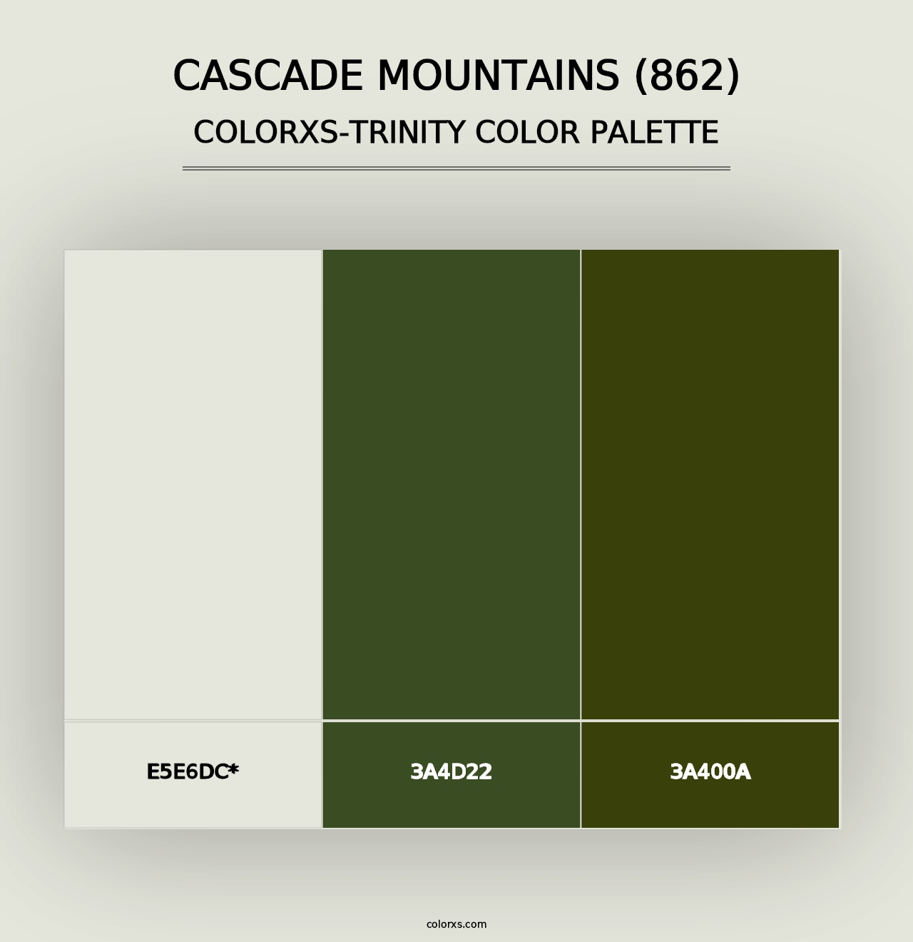 Cascade Mountains (862) - Colorxs Trinity Palette