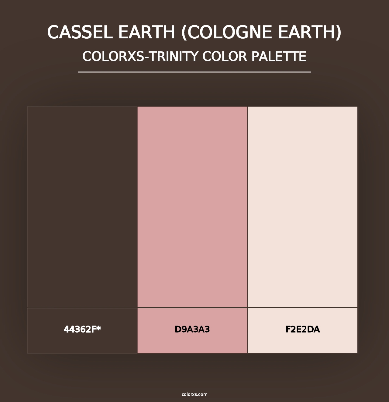 Cassel Earth (Cologne Earth) - Colorxs Trinity Palette