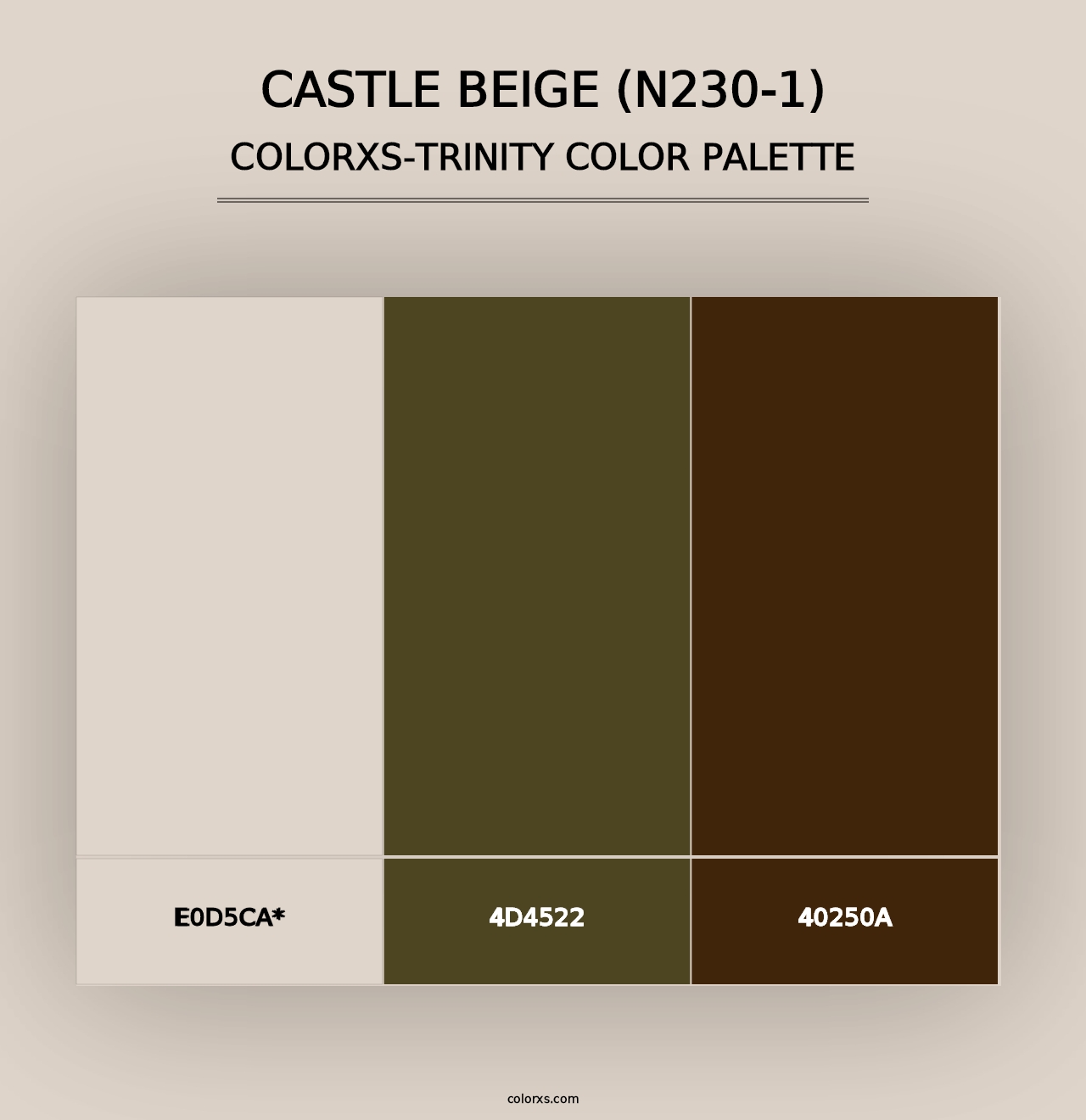 Castle Beige (N230-1) - Colorxs Trinity Palette