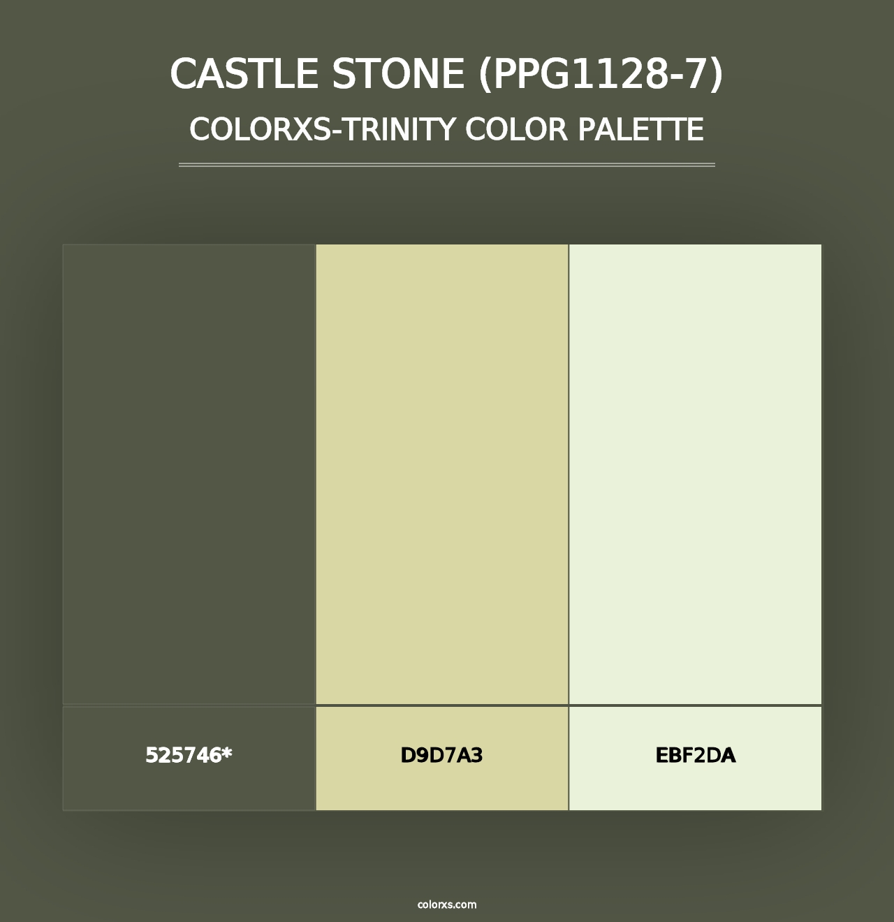 Castle Stone (PPG1128-7) - Colorxs Trinity Palette