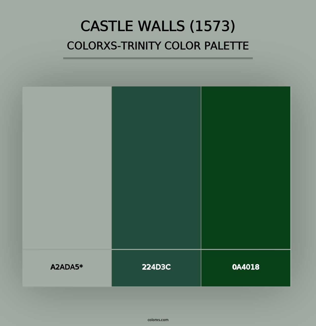 Castle Walls (1573) - Colorxs Trinity Palette