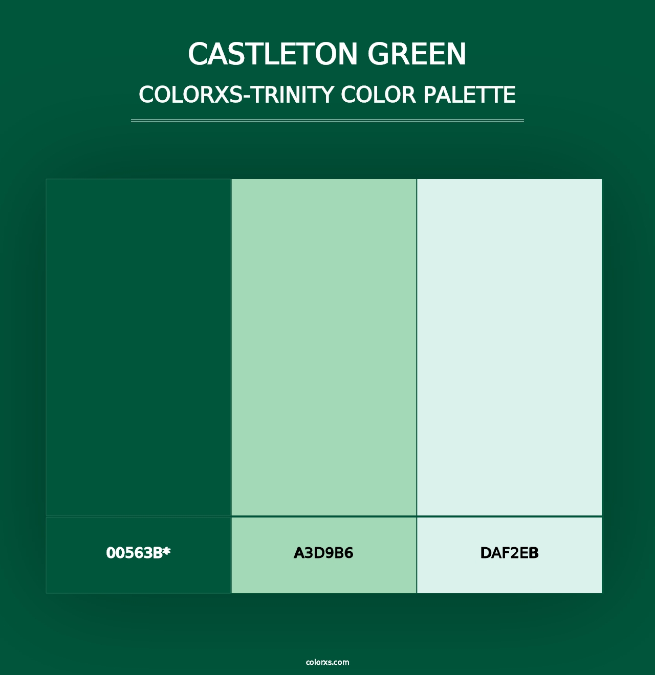 Castleton Green - Colorxs Trinity Palette