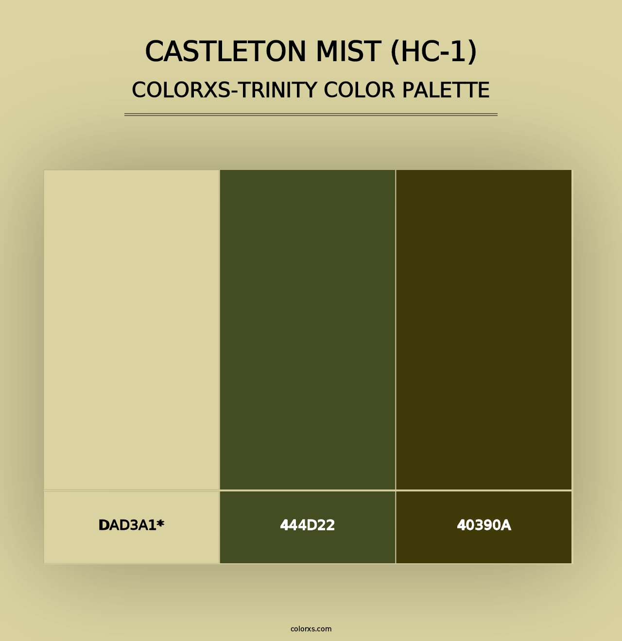 Castleton Mist (HC-1) - Colorxs Trinity Palette