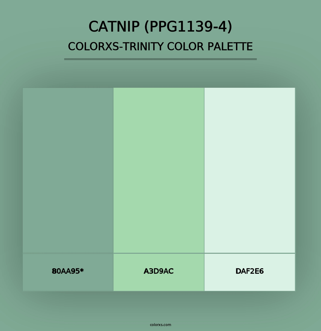 Catnip (PPG1139-4) - Colorxs Trinity Palette