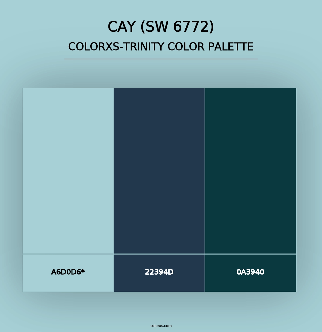 Cay (SW 6772) - Colorxs Trinity Palette