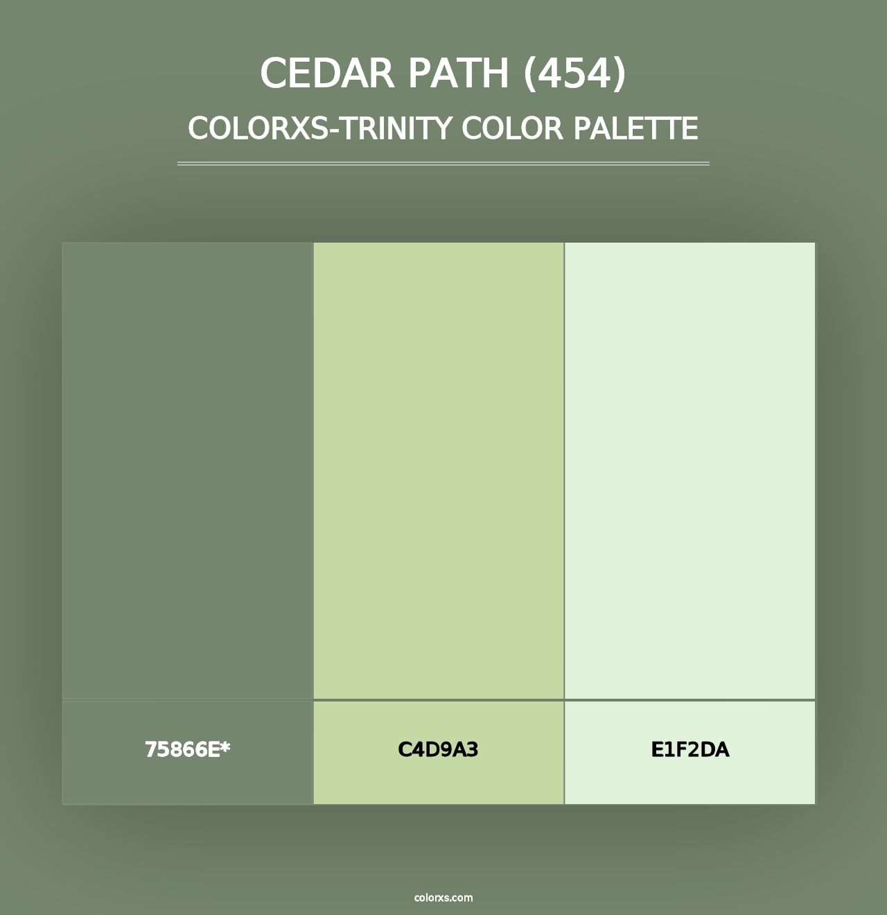 Cedar Path (454) - Colorxs Trinity Palette