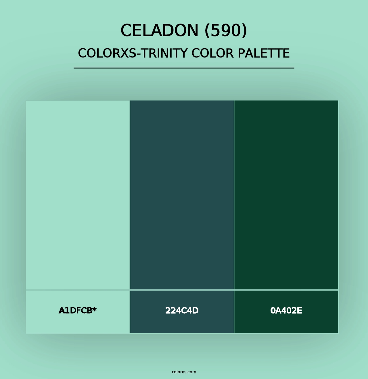 Celadon (590) - Colorxs Trinity Palette